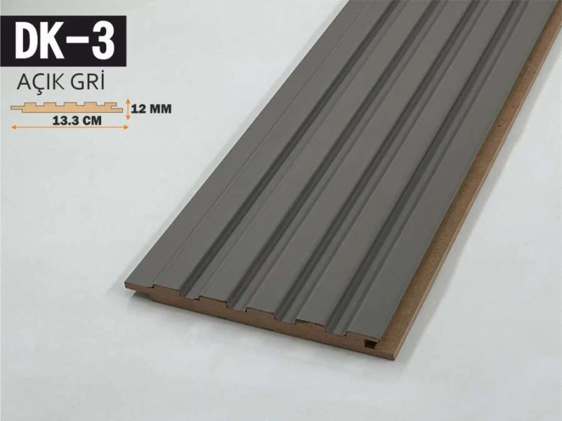 DK-3 Mdf Lambiri 13,3X278 - Açık Gri