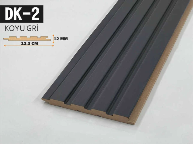 DK-2 Mdf Lambiri 13,3X278 - Koyu Gri