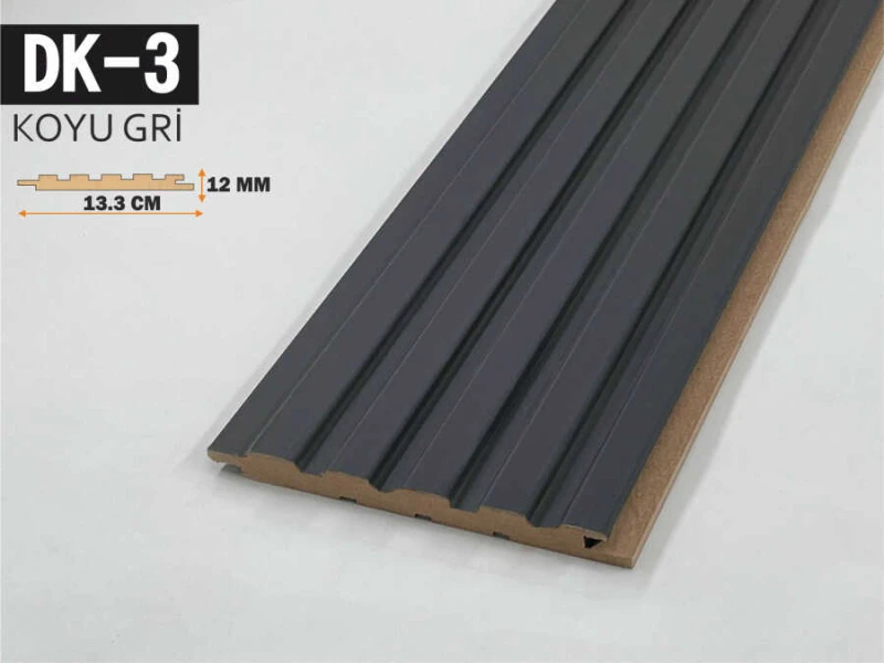 DK-3 Mdf Lambiri 13,3X278 - Koyu Gri