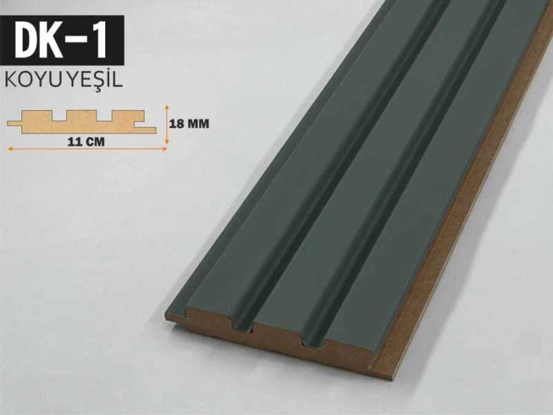 DK-1 Mdf Lambiri 11x278 - Koyu Yeşil