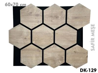 Hexagon Akustik Panel- Safir Meşe